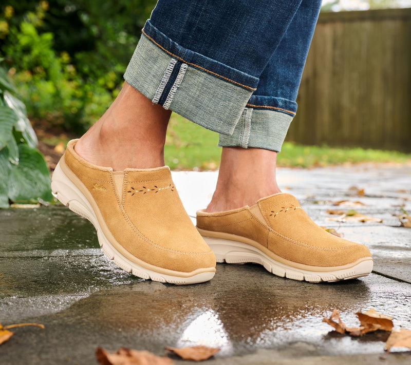 Skechers Easy Going Water-Repellent Studded Suede Clogs — View 14