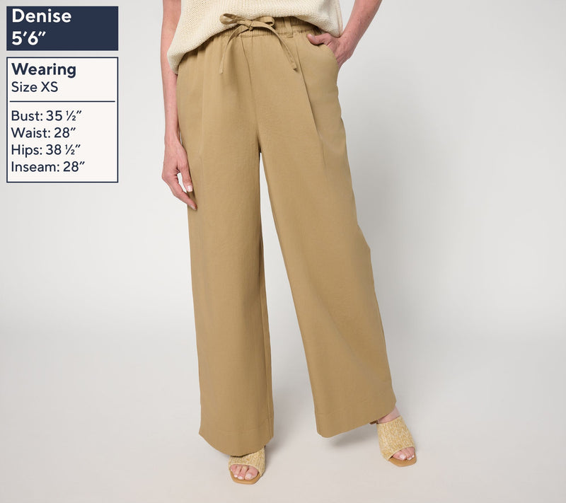 Carla Rockmore Collection Regular Stretch Twill Straight Leg Safari Pant — View 3