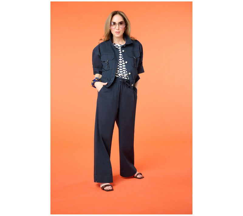 Carla Rockmore Collection Regular Stretch Twill Straight Leg Safari Pant — View 7