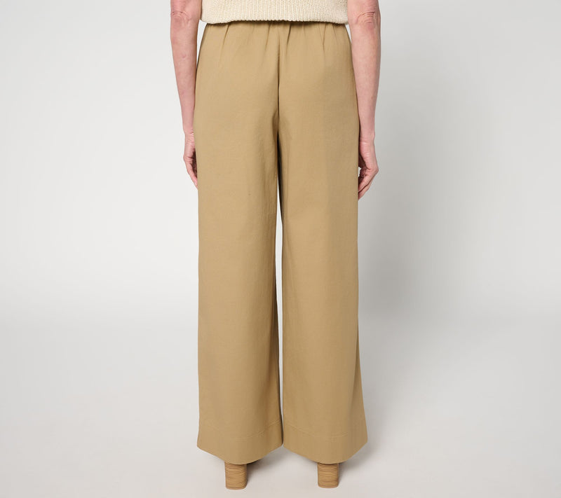 Carla Rockmore Collection Petite Stretch Twill Straight Leg Safari Pant — View 8