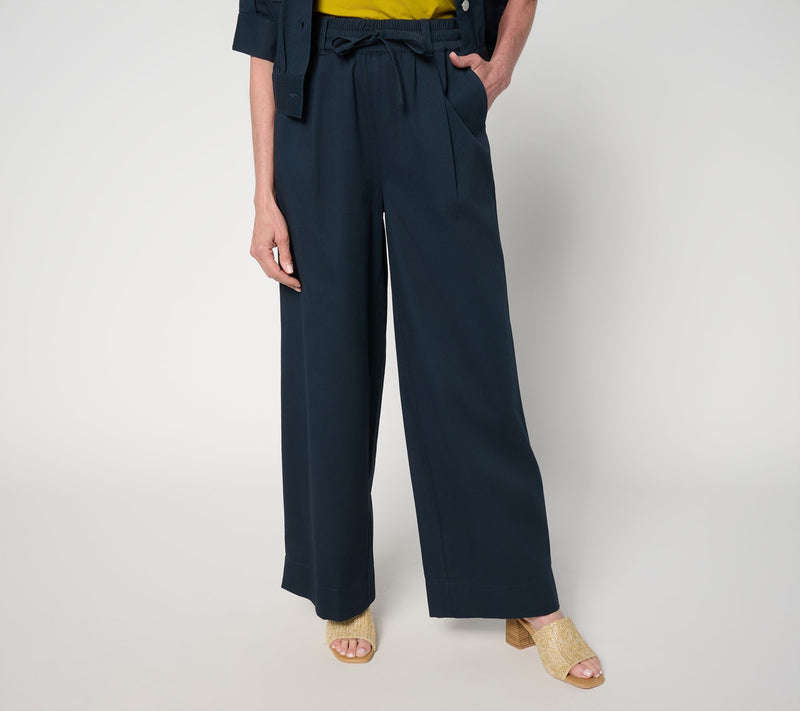 Carla Rockmore Collection Petite Stretch Twill Straight Leg Safari Pant — View 5
