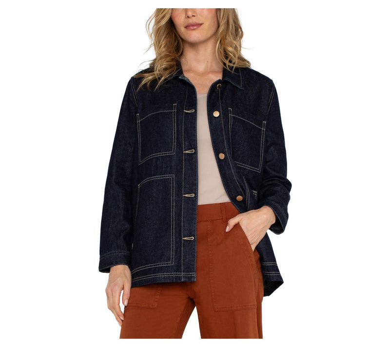 Liverpool Los Angeles Patch Pocket Jacket — View 4