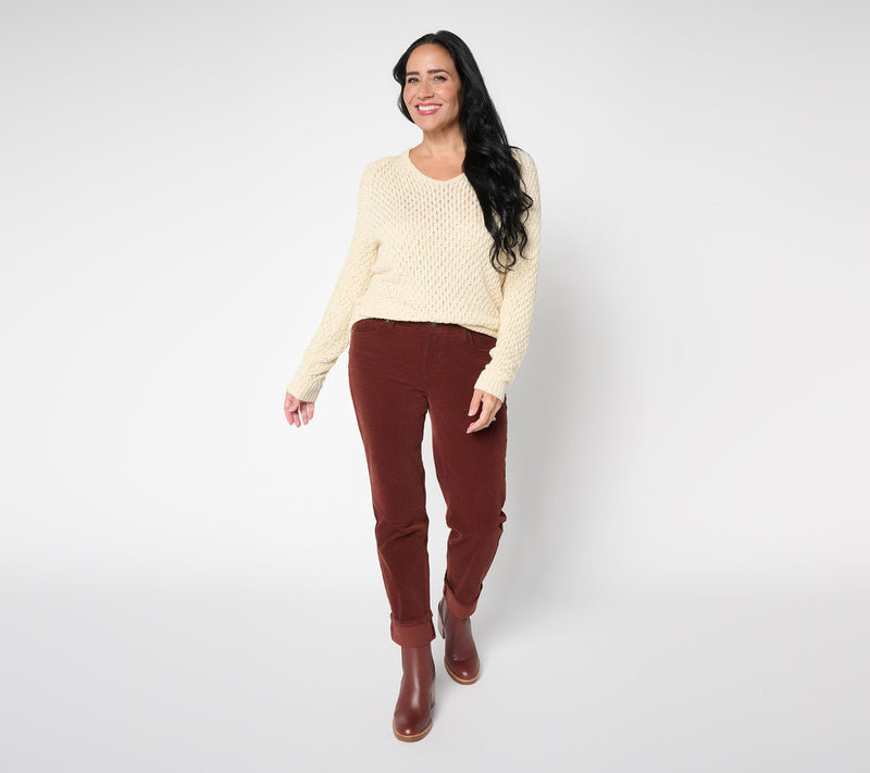 Liverpool Los Angeles Girlfriend Pinwale Corduroy Jean — View 10