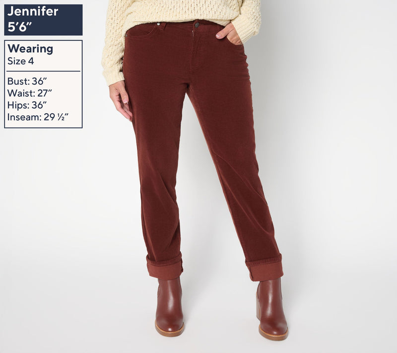 Liverpool Los Angeles Girlfriend Pinwale Corduroy Jean — View 8