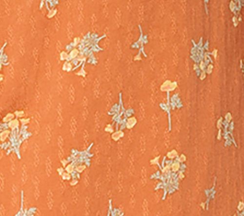 Me by Jennie Garth Marigold Printed Blouse with Puff Sleeve — View 10