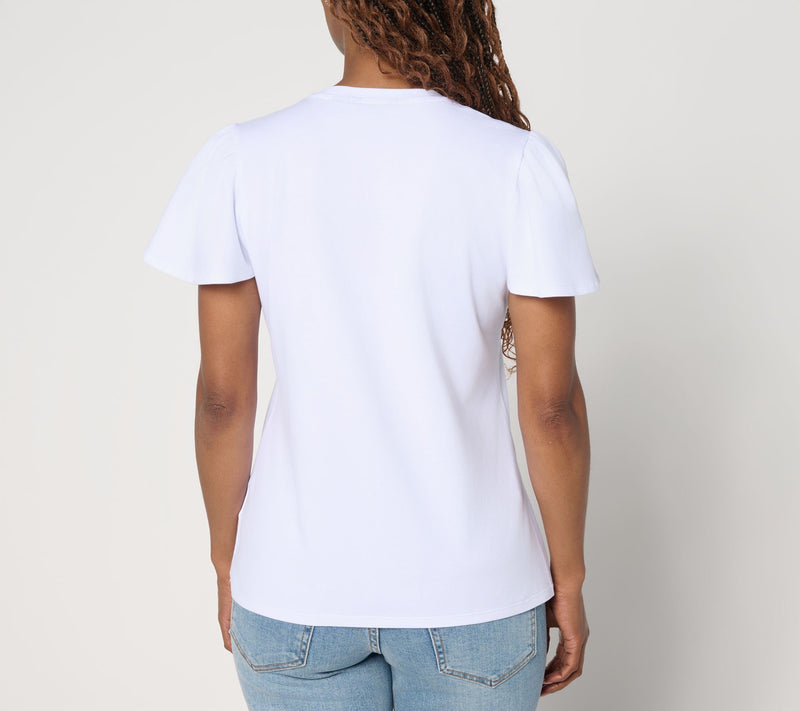 Driftwood Jeans Relaxed Flutter Tee - Seaside Social — View 4