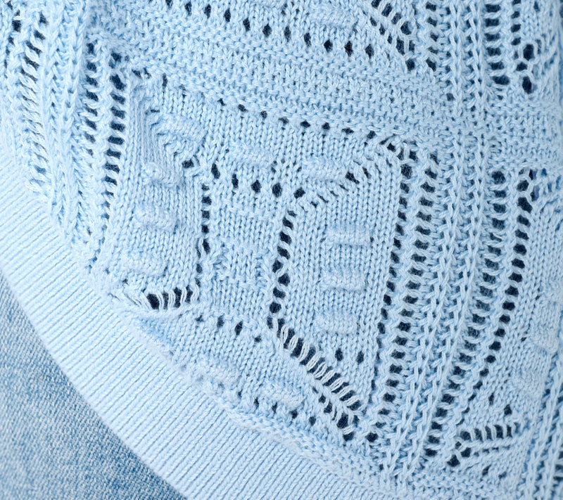 Susan Graver Novelty Stitch Cardigan — View 6