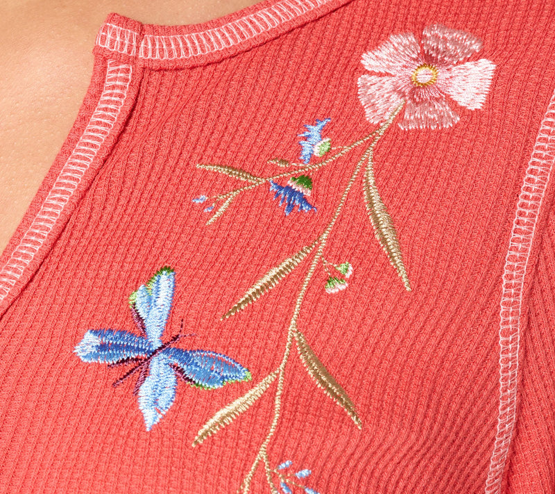 Belle Boho by Kim Gravel Wild & Free Micro Waffle Top — View 6