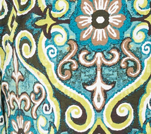 Belle Boho by Kim Gravel Slub Knit Painted Medallion Top — View 9
