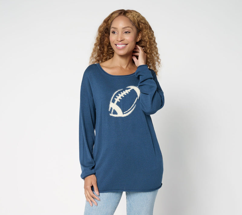 Belle by Kim Gravel Game Day Football Sweater — View 13
