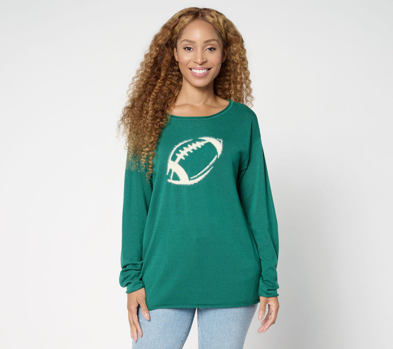 Belle by Kim Gravel Game Day Football Sweater — View 14