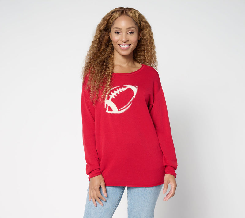 Belle by Kim Gravel Game Day Football Sweater — View 15