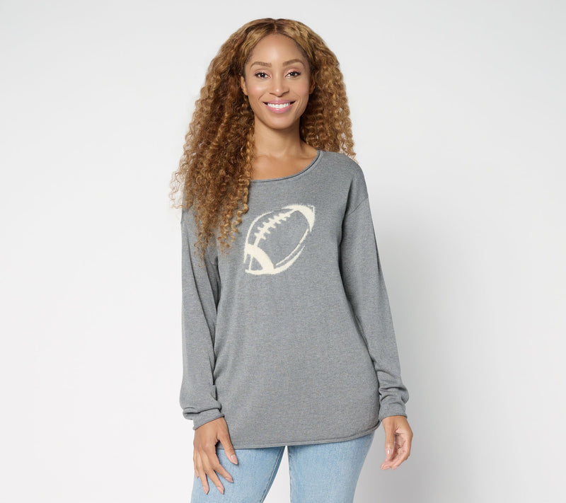 Belle by Kim Gravel Game Day Football Sweater — View 16