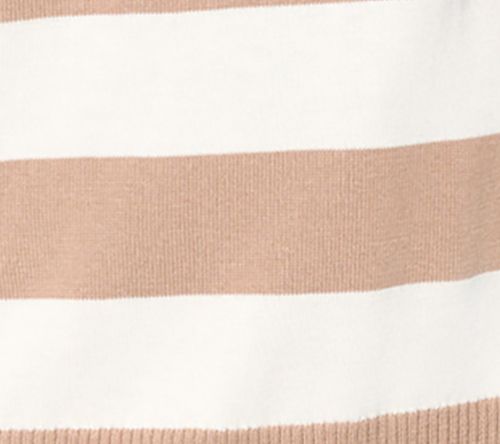 Belle by Kim Gravel Wide Striped Sweater with Pop Tipping — View 8