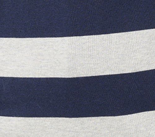 Belle by Kim Gravel Wide Striped Sweater with Pop Tipping — View 9