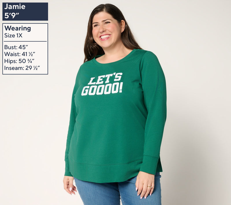 Belle by Kim Gravel Game Day Let's GOOOO! Top — View 2