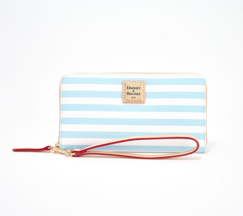 Dooney & Bourke Coated Cotton Skipper Large Zip Around Wristlet — View 3
