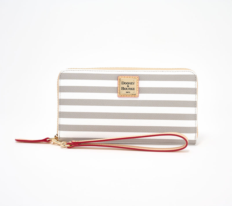 Dooney & Bourke Coated Cotton Skipper Large Zip Around Wristlet — View 13