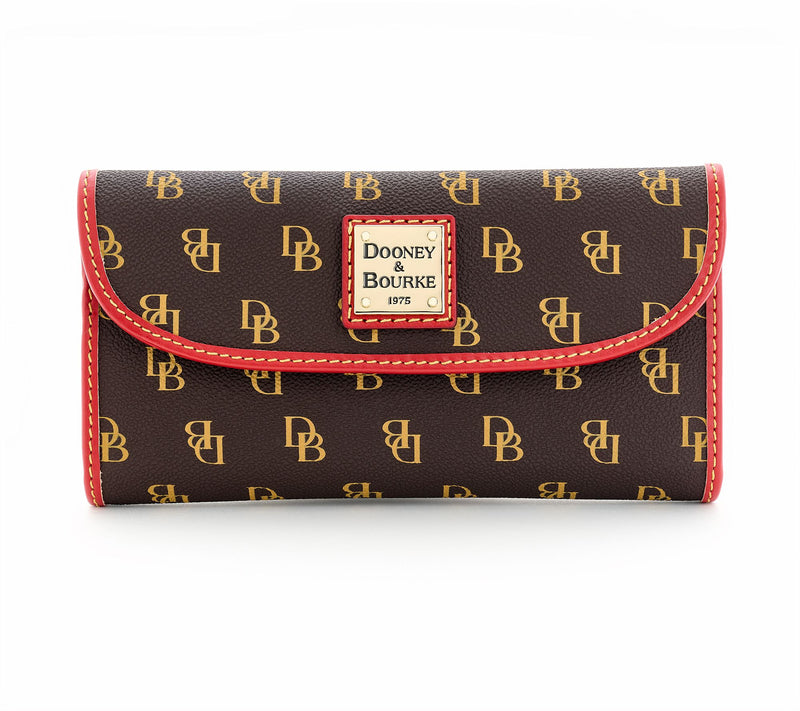 Dooney & Bourke Gretta Continental Clutch with Colored Trim — Main view