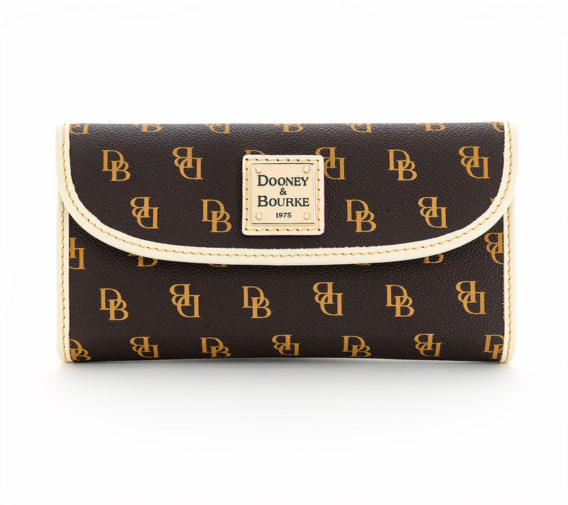 Dooney & Bourke Gretta Continental Clutch with Colored Trim — View 9