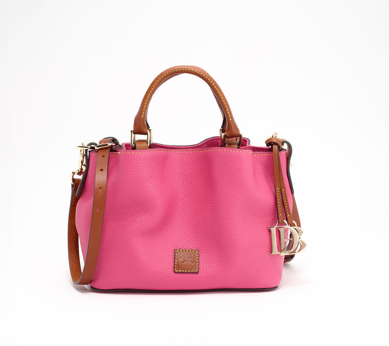 Dooney & Bourke Pebble Leather Mini Barlow Top Handle Satchel — View 13