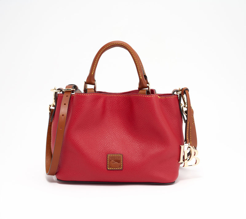 Dooney & Bourke Pebble Leather Mini Barlow Top Handle Satchel — View 14