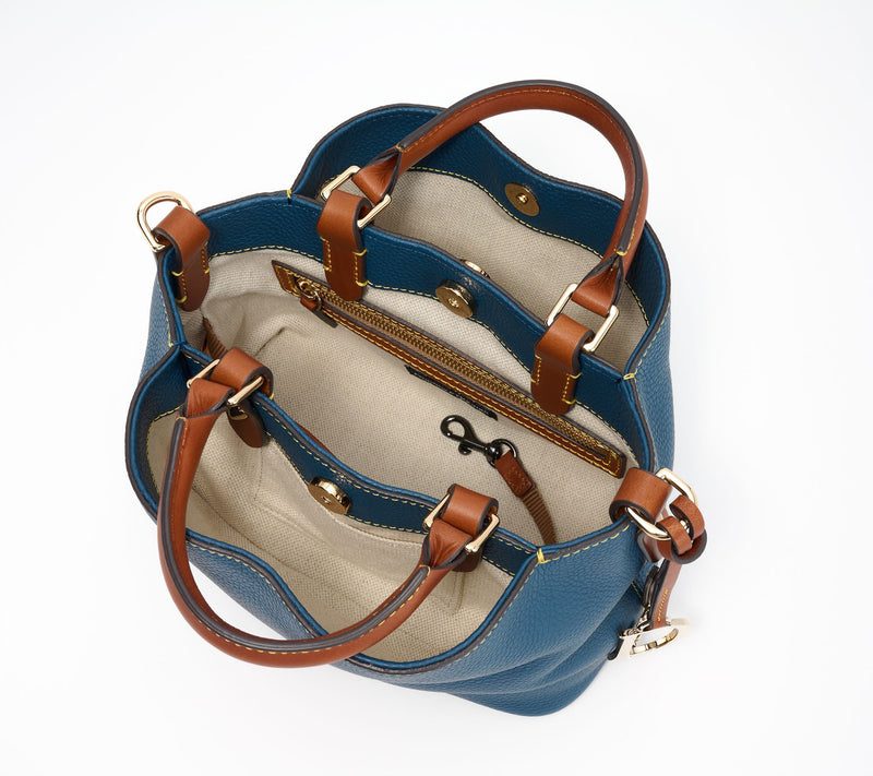Dooney & Bourke Pebble Leather Mini Barlow Top Handle Satchel — View 3