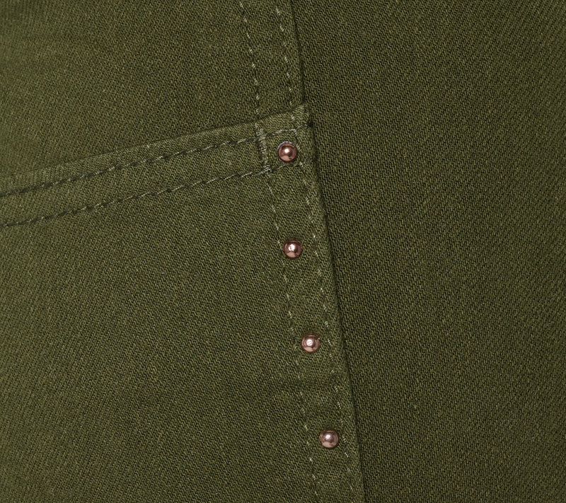 Belle by Kim Gravel Tall Primabelle Twill Studded Wide Leg Jean — View 11