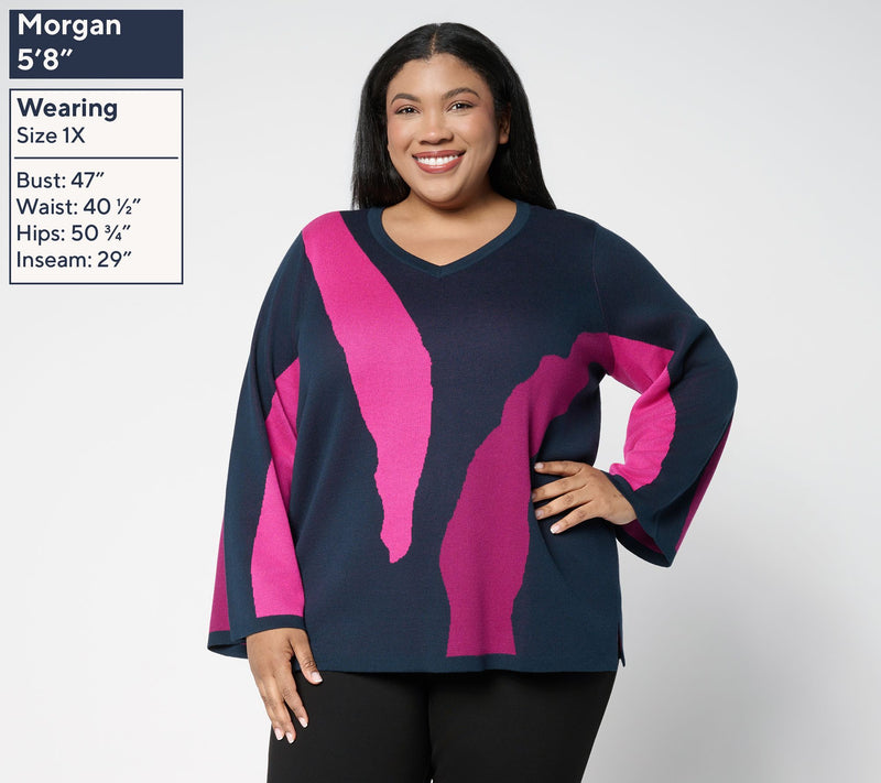 Brandis Dress Out Loud Wild Kat Intarsia Sweater — View 2