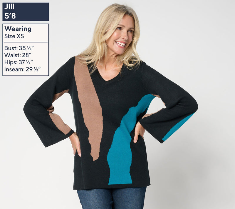 Brandis Dress Out Loud Wild Kat Intarsia Sweater — View 3