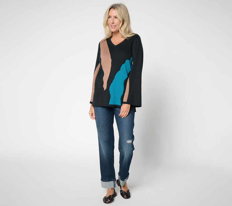 Brandis Dress Out Loud Wild Kat Intarsia Sweater — View 5