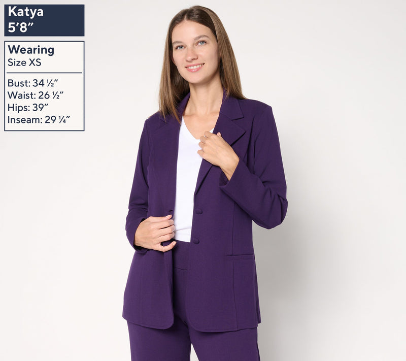 Brandis Dress Out Loud Confidence Crepe Blazer — View 2