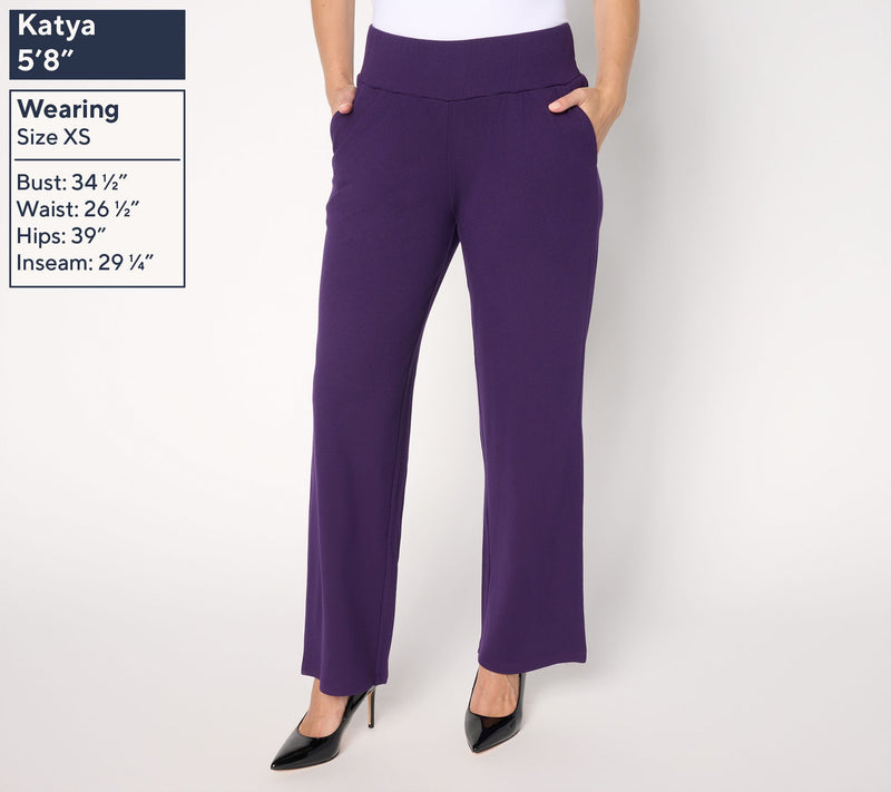 Brandis Dress Out Loud Regular Confidence Crepe Pants — View 3