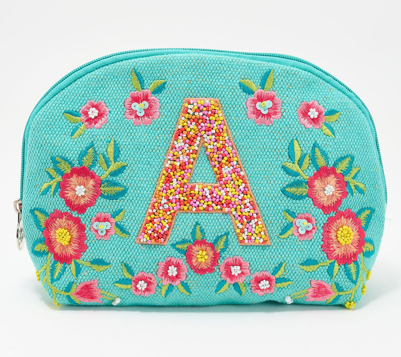 America & Beyond Embellished & Beaded Initial Pouch — View 31