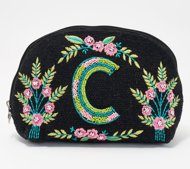 America & Beyond Embellished & Beaded Initial Pouch — View 33