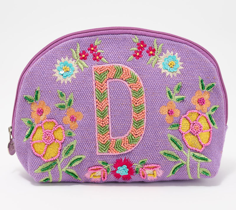 America & Beyond Embellished & Beaded Initial Pouch — View 34