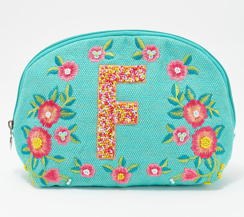 America & Beyond Embellished & Beaded Initial Pouch — View 36
