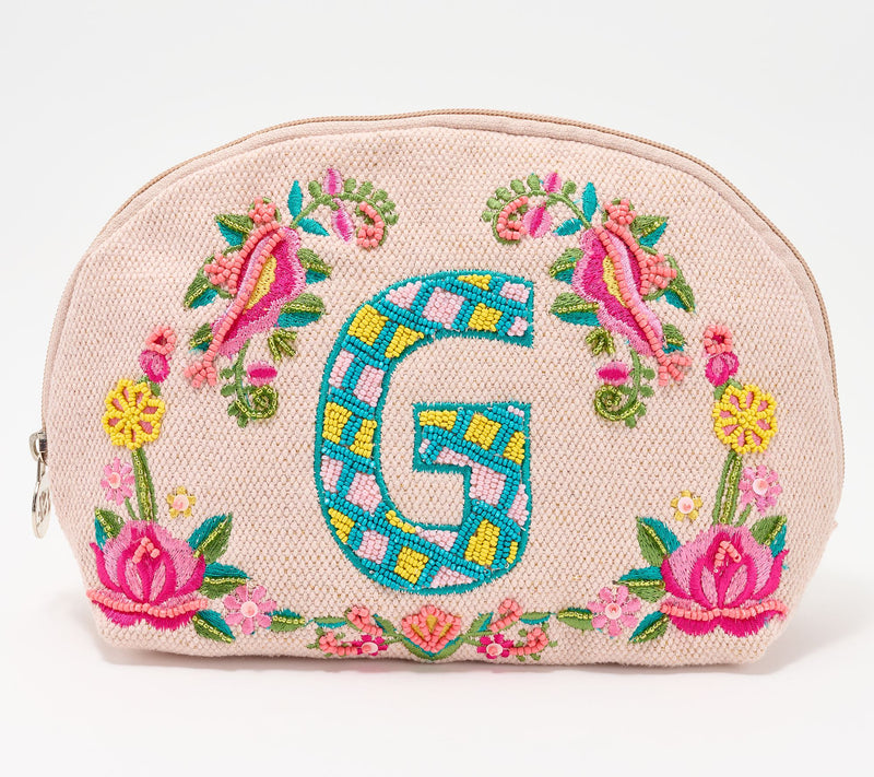 America & Beyond Embellished & Beaded Initial Pouch — View 37