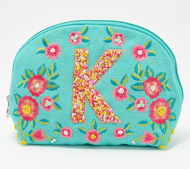 America & Beyond Embellished & Beaded Initial Pouch — View 41