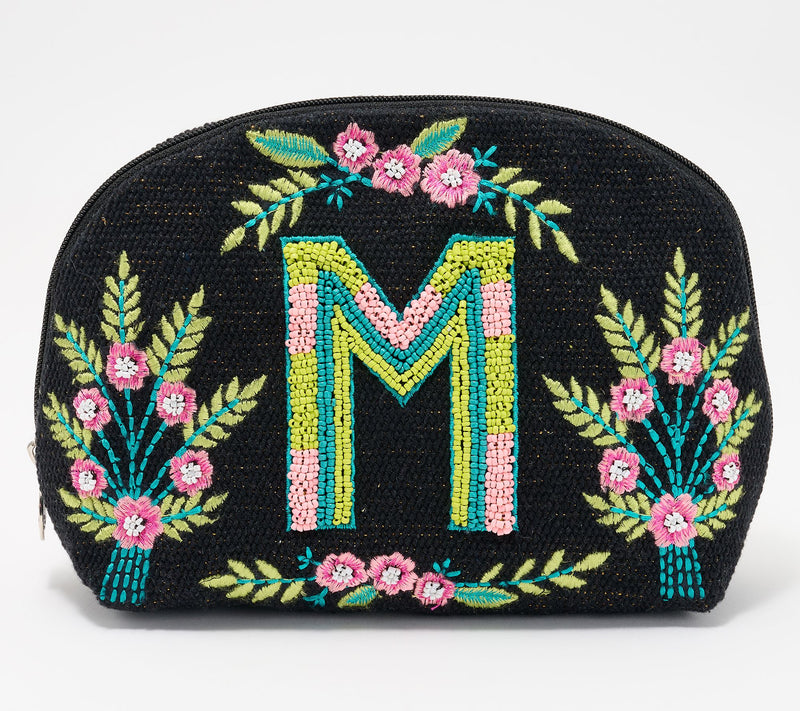 America & Beyond Embellished & Beaded Initial Pouch — View 43