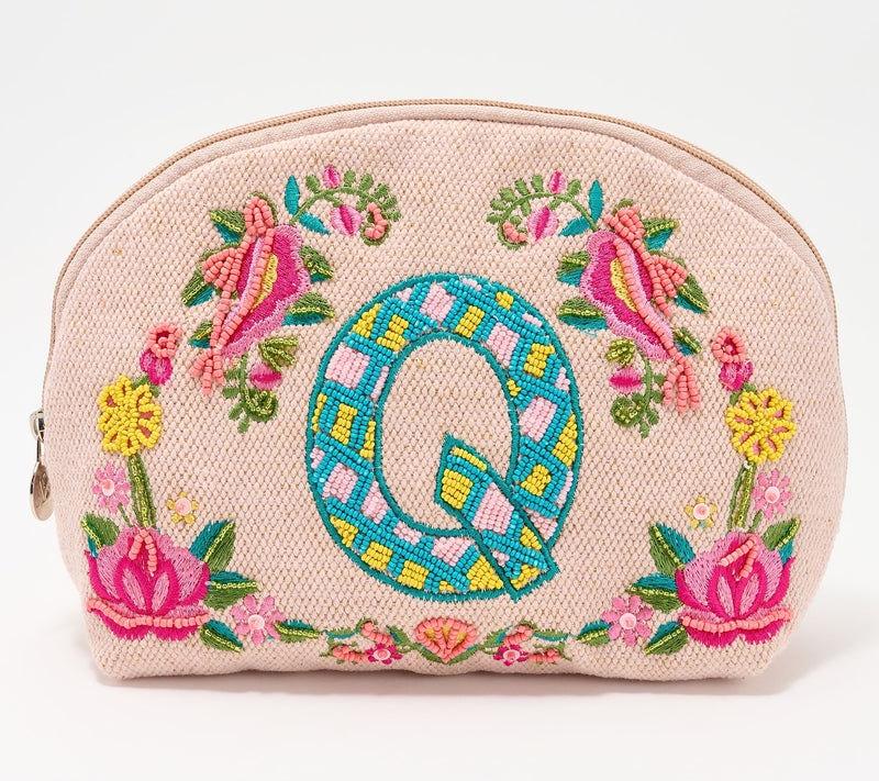 America & Beyond Embellished & Beaded Initial Pouch — View 47