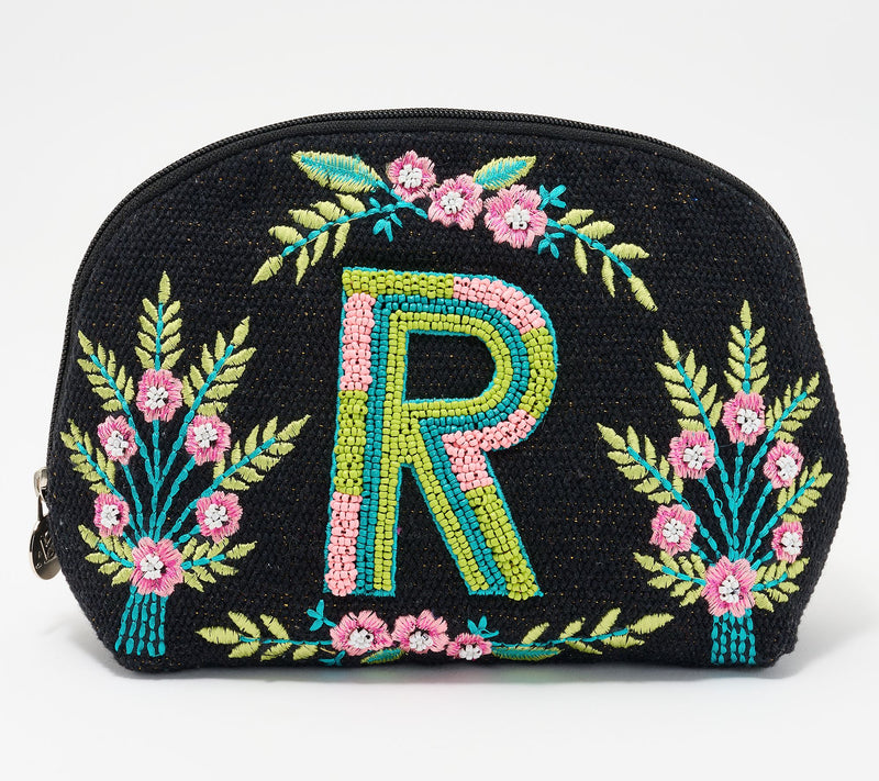 America & Beyond Embellished & Beaded Initial Pouch — View 48