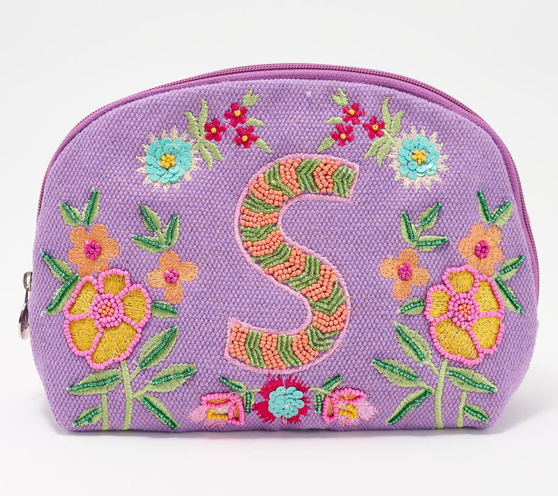 America & Beyond Embellished & Beaded Initial Pouch — View 49
