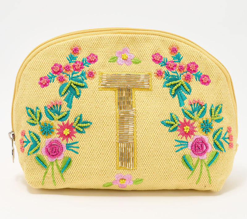 America & Beyond Embellished & Beaded Initial Pouch — View 50