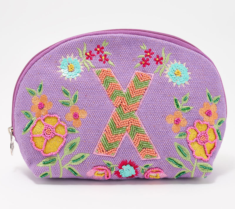 America & Beyond Embellished & Beaded Initial Pouch — View 54