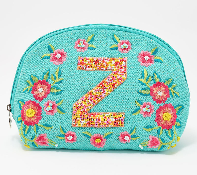 America & Beyond Embellished & Beaded Initial Pouch — View 56