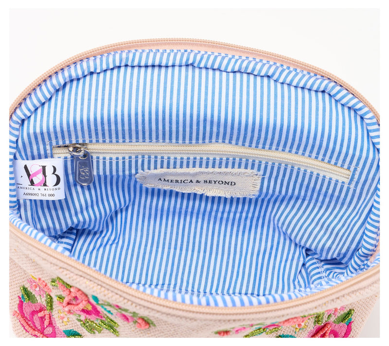 America & Beyond Embellished & Beaded Initial Pouch — View 4