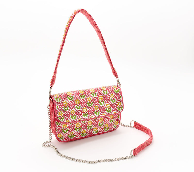 America & Beyond Embellished Shoulder Bag Mini Me Hangoff — Main view