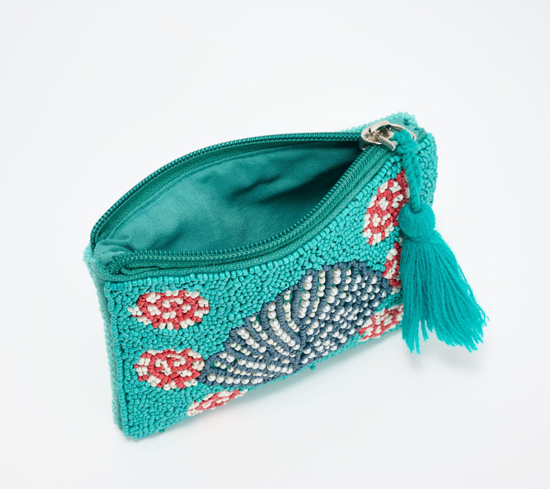 America & Beyond Embellished Beach Themed Coin Pouch — View 5
