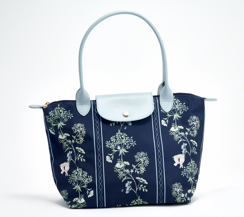 Neely & Chloe x Zenlora Packable Shoulder Bag w/ Leather Trim — View 15